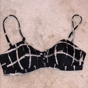 RVCA black and white bikini top
